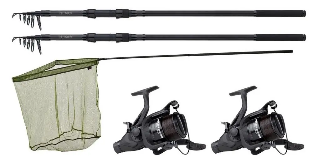 Fabrieksprijs JRC Defender 2 Rod Combo Tele Karperhengel Set 3.6m (3lb)