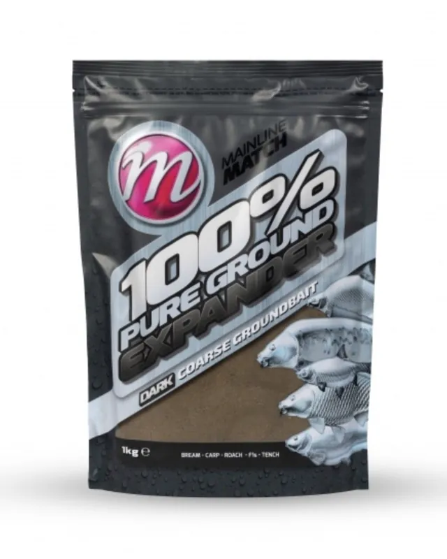 Dagaanbieding Mainline Expander Mix Dark 100% Pure Ground Expander Pellet Lokvoer (1kg)