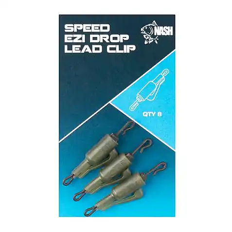 Superprijs Nash Speed Ezi Drop Lead Clip (8 stuks) Camou Green