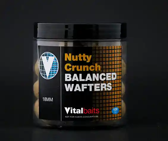 Vital Baits Nutty Crunch Wafters 14mm Nieuw