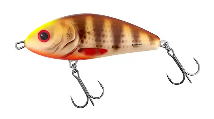Direct Verzonden Salmo Fatso Floating Jerkbait 10cm (48g) Spotted Brown Perch