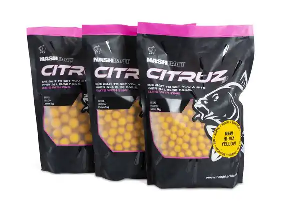 Aanbieding Nash Citruz Boilies Yellow 1kg 12mm