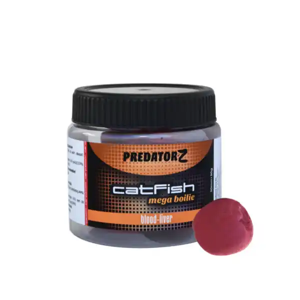 Predator-Z Catfish Mega Boilie, 30mm, 50g blood-fish Gereduceerde Prijs