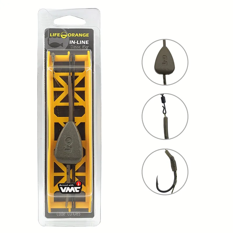 Favoriet Life Orange Inline Classic Karperonderlijn 56g