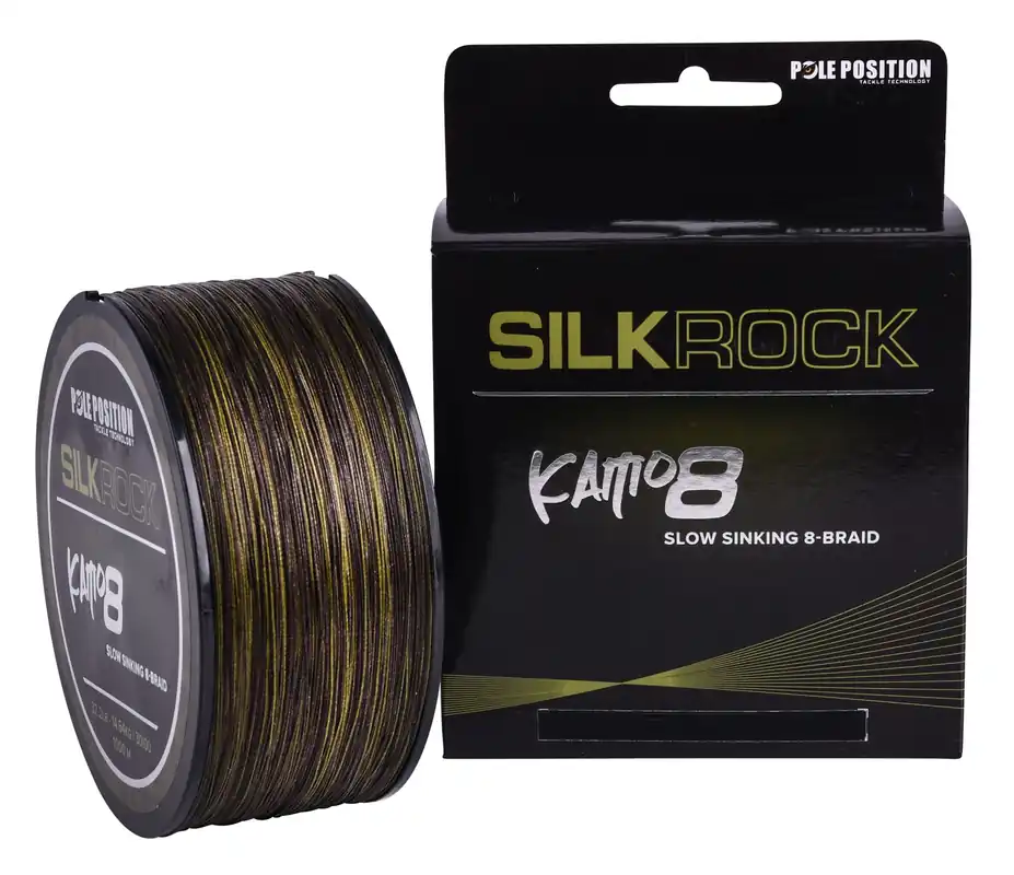 Finale Uitverkoop Pole Position Silkrock Kamo8 Braid Gevlochten Karperlijn 0.33mm (1000m)