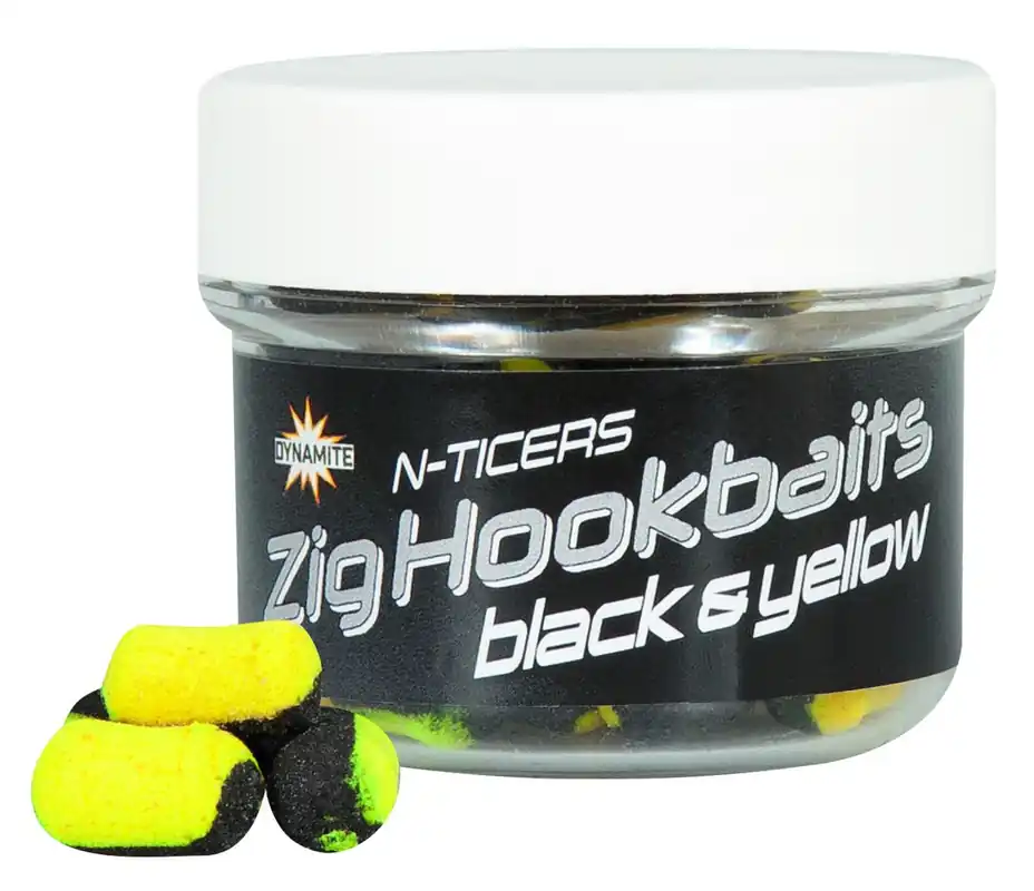 Direct Verzonden Dynamite Baits N-Ticers Zig Hookbaits 6mm (12 stuks) Black