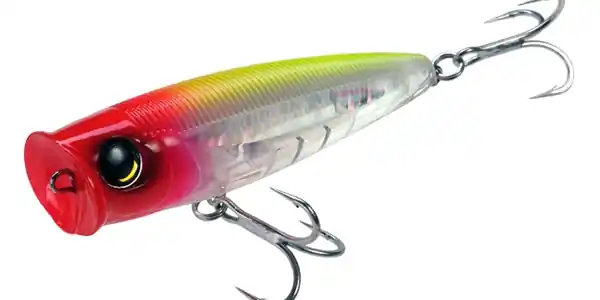 Yo-Zuri 3D Popper Floating Oppervlakte Kunstaas 9cm (24g) Red Head Hete Deal
