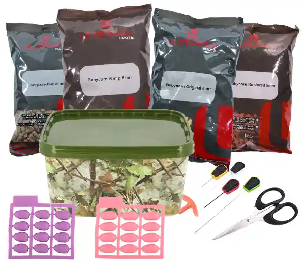 Koop Online Ultimate Baits Babycorn Pellets Pakket