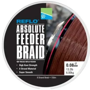 Actieprijs Preston Absolute Feeder Braid 150m 0.08mm 6kg