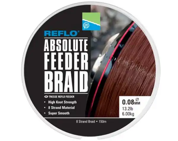 Actieprijs Preston Absolute Feeder Braid 150m 0.08mm 6kg