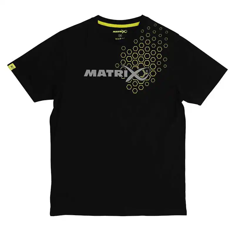 Laatste Versie Matrix Hex Print T-Shirt Black L