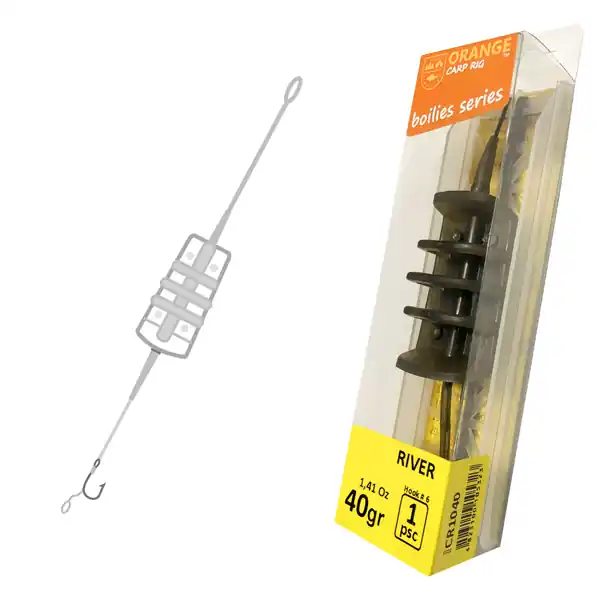Life Orange In-Line Carp Rig River 40g Direct Beschikbaar