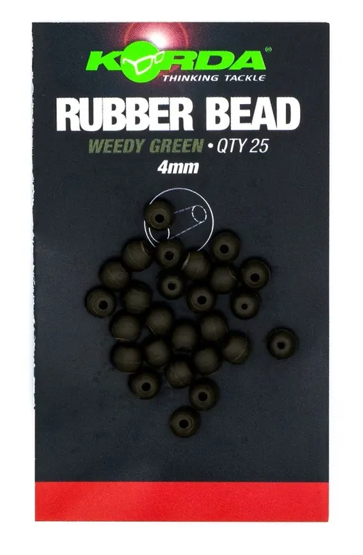 Fabrieksprijs Korda 4mm Rubber Bead (25 stuks) Muddy Brown
