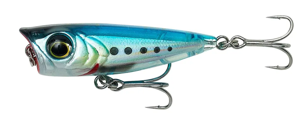 Actieprijs Savage Gear Micro Popper Oppervlakte Kunstaas 4.3cm (3g) Brown Mullet
