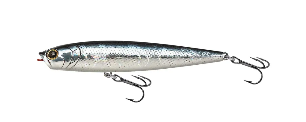 Lucky Craft Gunfish 95 NF Oppervlakte Kunstaas 9.5cm (12g) Silver Cheek Chartreuse Shad Uitverkoop