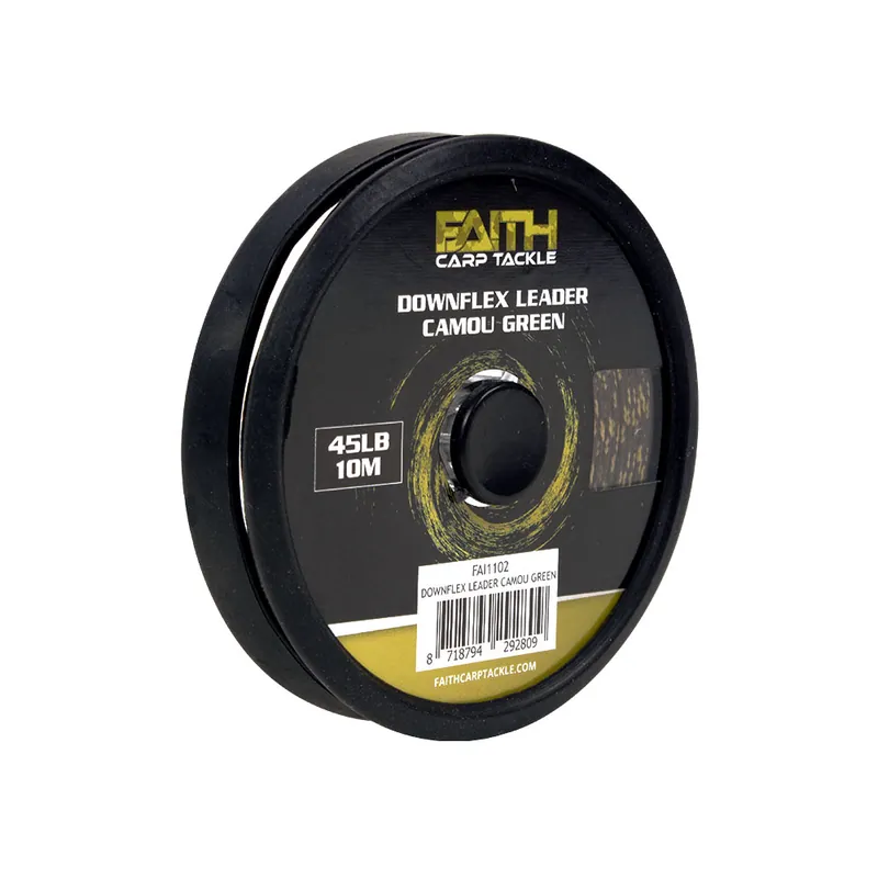 Faith Downflex Leader | Camou Green | 45lb | 10m Nu Kopen