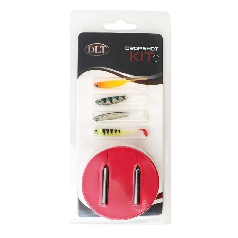 DLT Dropshot Kit Nr. 1 - Inhoud: Haken, Dropshotloodjes, Shads (Softbaits) Meest Verkocht