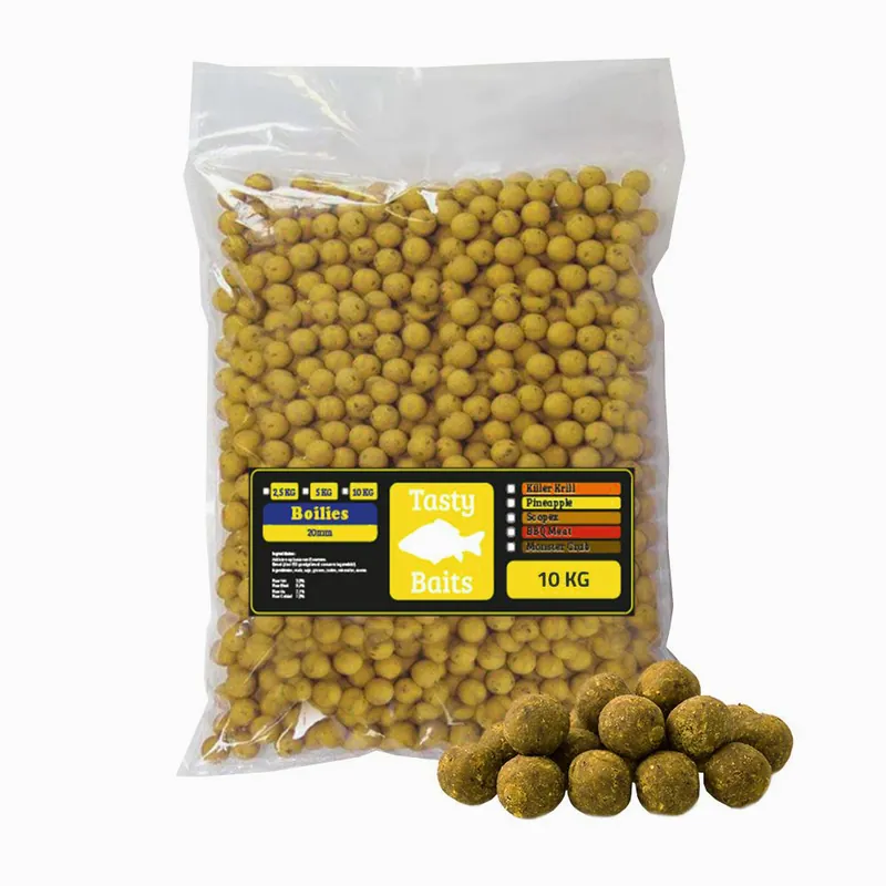 Laatste Versie Tasty Baits Pineapple 10kg - Ananas - Boilie - 20mm