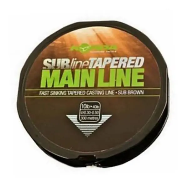 Beperkt Aanbod Korda Subline Tapered Mainline | 0.28-0.50mm | Brown