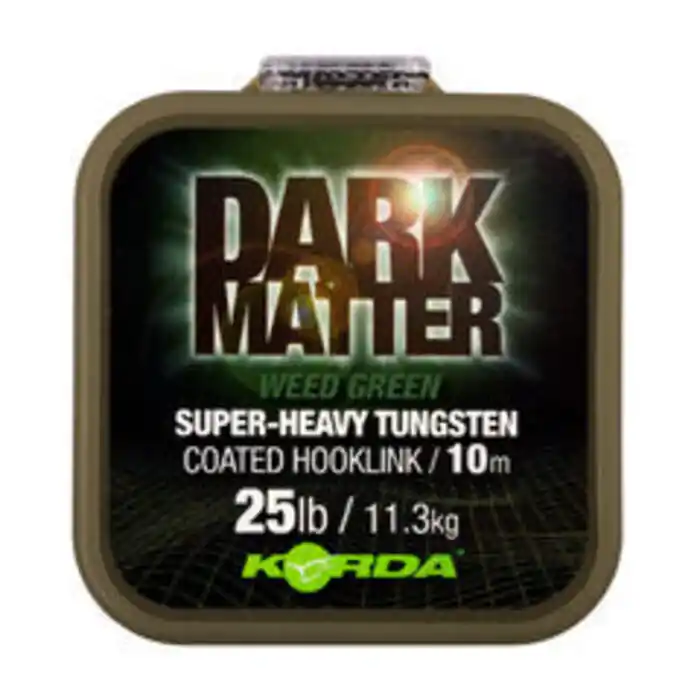 Korda Dark Matter Tungsten Coated Braid | Green | 18lb | 10m Op = Op