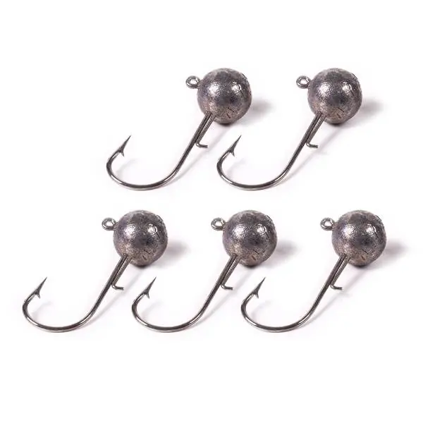 DLT Round Jighead Hook | Loodkop | Haakmaat 1 | 5g | 10 stuks Superprijs