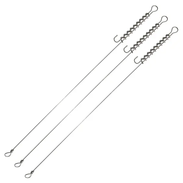 Dagaanbieding DLT Steel Traces | 0.6mm | 15cm | 3 Stuks | Spinstang