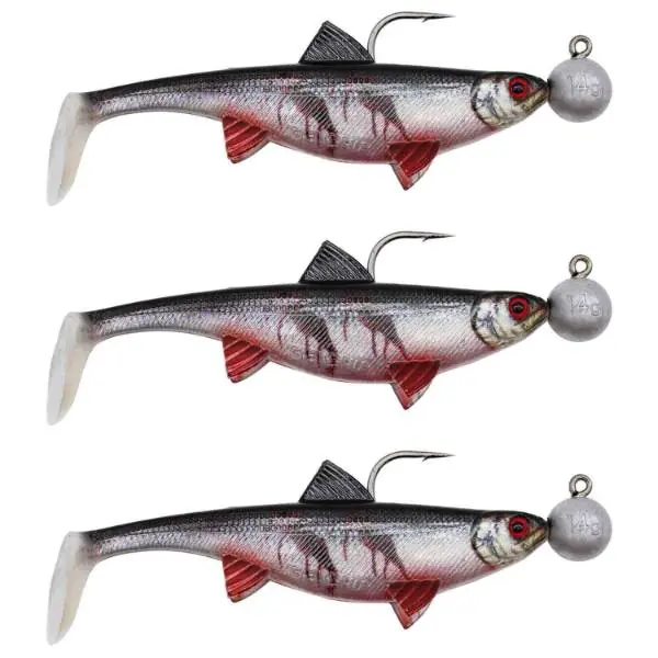 Merkproduct Senshu Real Fin Shad 12 Ready2Catch | Bloody Baitfish | 12cm | 25g | 3 Stuks