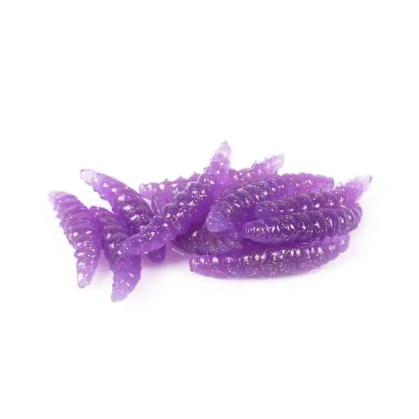 Libra Lures Larve | Purple Glitter | 3.5cm | 12 Stuks Express Levering