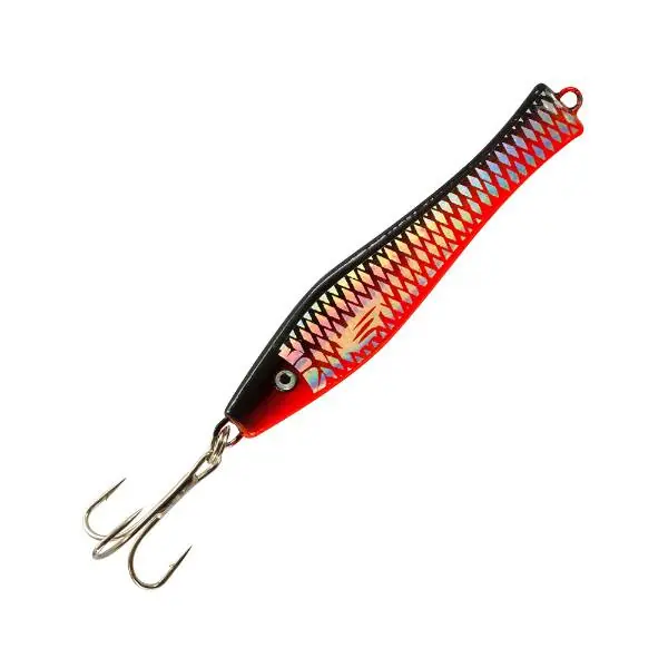 Team Deep Sea Spitzkopf Holograph Pilker | 100g | Rot/ Schwarz Fabrieksprijs