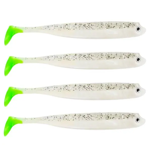 Eurocatch Fishing Zander Gummif. | Shad | UV Salt-n-Pep. Chart. T | 15cm | 4st Betaalbaar
