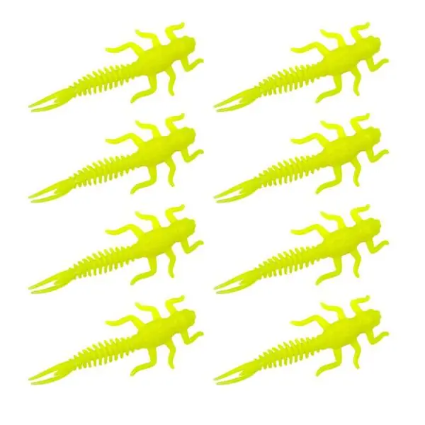 Senshu May Fly | Yellow Fluo | 5cm | 8 Stuks Direct Verzonden
