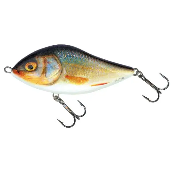 Salmo Slider Sinking | Jerkbait | Real Roach | 12cm Alleen Vandaag
