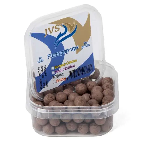 JVS Liver | Fluor Pop-Up Boilie | 10mm | 50g Voordeelprijs