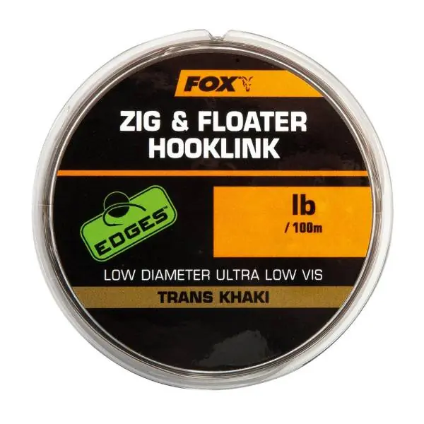 Zig and Floater Hooklink Trans Khaki - 12lb (0.28mm) Finale Uitverkoop