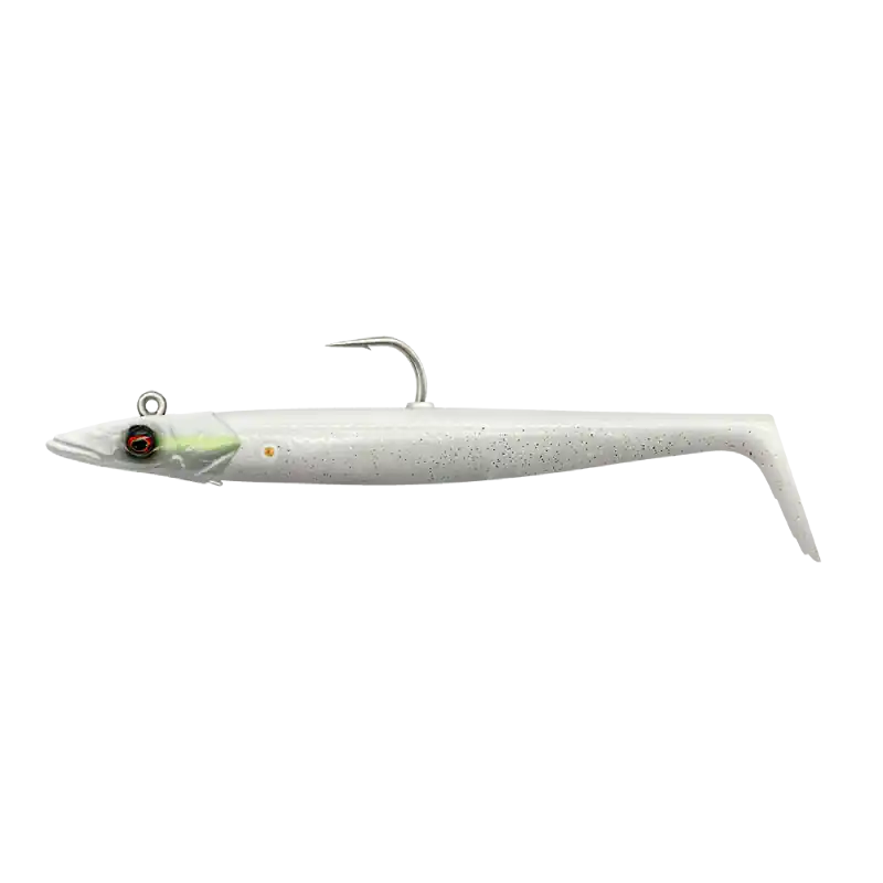 Koop Online Savage Gear - Sandeel V2 - White Pearl Silver - 18 cm - 86 gram