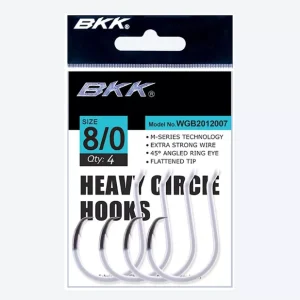 BKK Heavy Circle Hook - Glow - #6/0 - 6pcs Uitverkoop