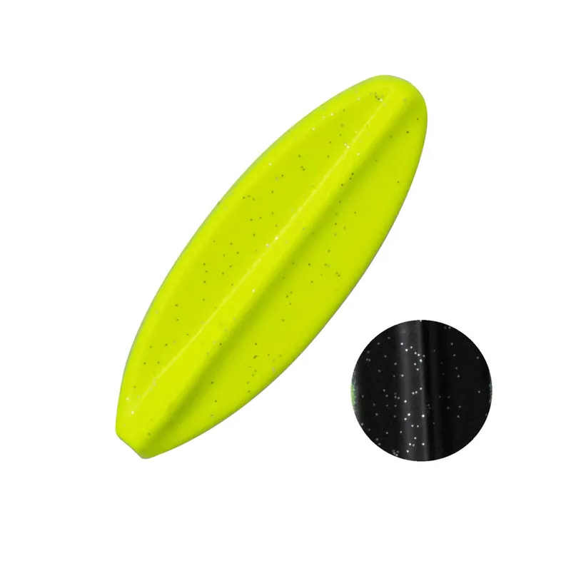 Troutlook - Hurricane - Inline Spoon - 4cm - 3,5gr - Black/Yellow UV Superprijs