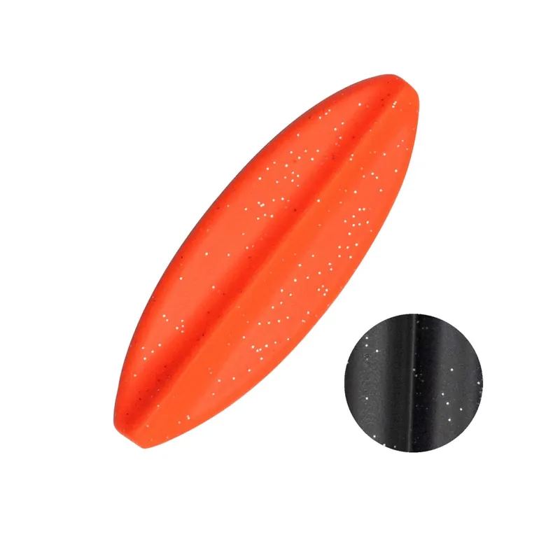 Troutlook - Hurricane - Inline Spoon - 5cm - 5gr - Black/Orange UV Tijdelijk Beschikbaar