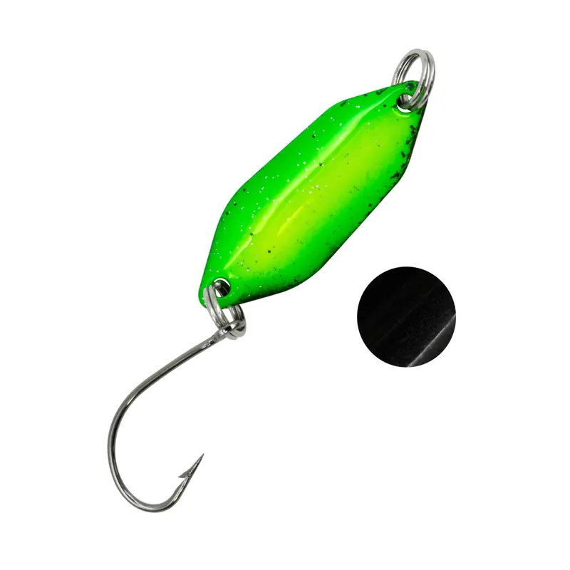Aanbieding Troutlook - Forellen Spoon - Clash - 2,6cm - 2,1gr - Green & Black