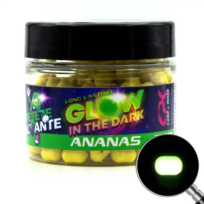 CPK Floating Feeder Pellet Hookbaits Glow in the Dark Pineapple 6 mm 20gr Superprijs