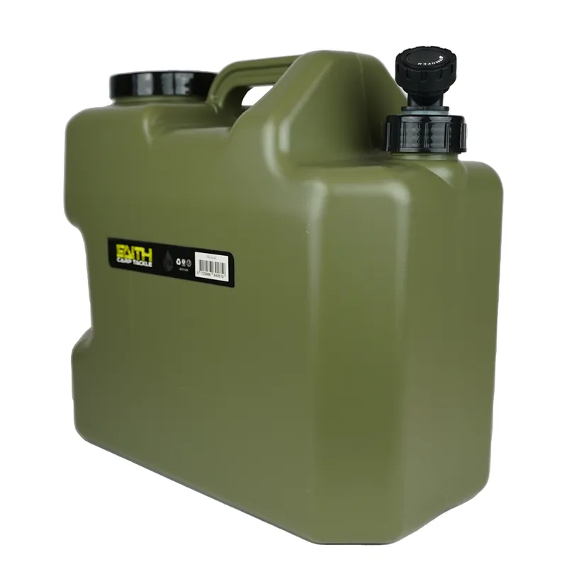 Merkproduct Faith Jerrycan met Kraan 18L - Polyethyleen Groen - Voedsel-Veilig - Watertank