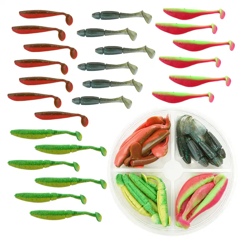 Actieprijs Fishxpro Softbait Set - Snoek - 400gr - 10-15cm