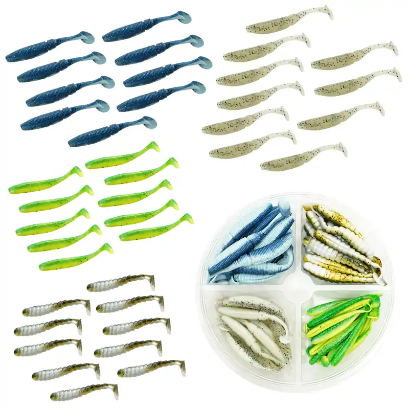 Fishxpro Softbait Set - Zeebaars - 7-12cm Premium