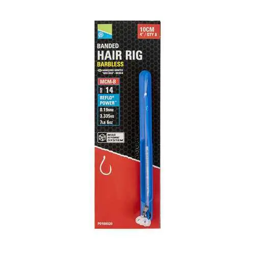 Exclusieve Aanbieding Preston MCM-B Banded Mag Store Hooklengths - 10Cm/4" - Size 14 - MCM-B