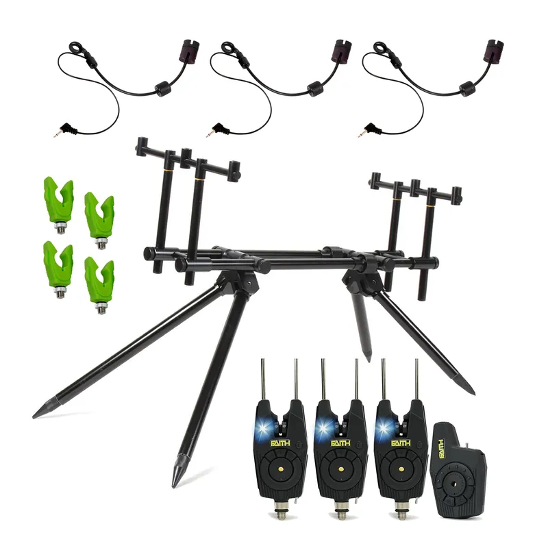 Faith VX3 Rodpod set Deluxe - Rodpod Karper - Set incl Beetmelders Favoriet
