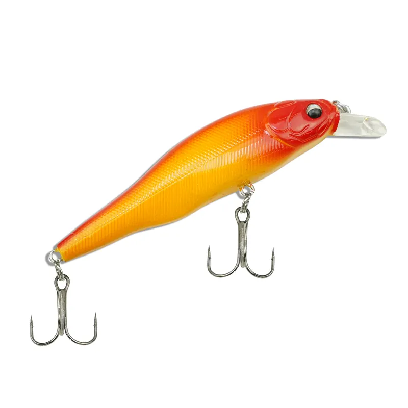 Dagaanbieding Viper Pro Flat Minnow - 8cm - Red Tangerine - Rattlin