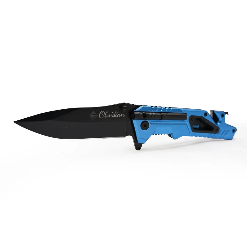 Snelle Levering Eurocatch Obsidian Zakmes - 420RVS Lemmet - 4,75" Multi Function