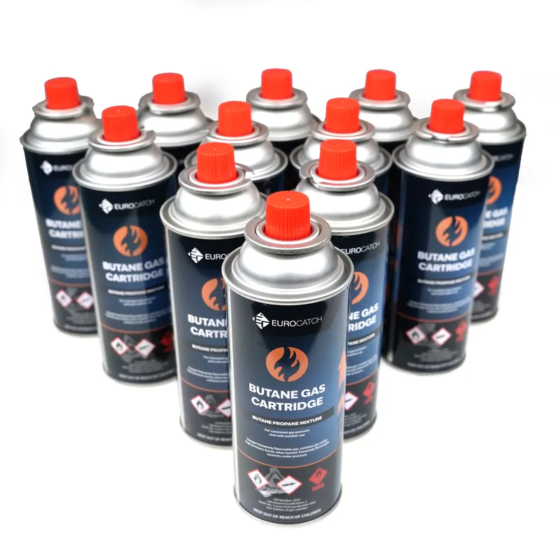Eurocatch Gas Cartridge Butane 227g - Gasbusje Butaan - Propaan Flitsaanbieding