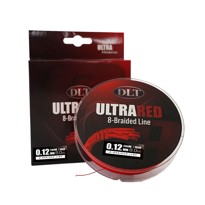 DLT UltraRed-8 Braided Line 200m 0.14mm 9kg - Gevlochten Lijn - 8-Braid Nu Kopen