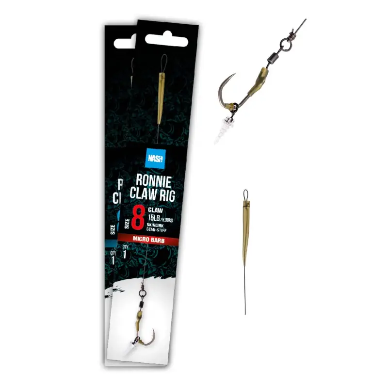 Nash Ronnie Claw Rig - Size 6 - Barbless Seizoensaanbieding